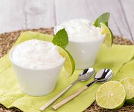 Mousse lime e menta