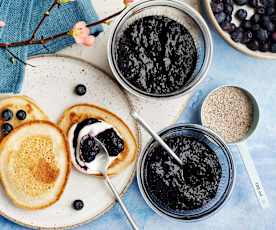 Vegane Blaubeer-Chia-Konfitüre