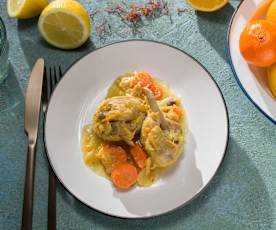 Jamoncitos de pollo con cítricos