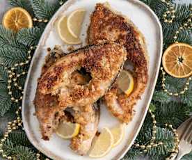 Karp w migdałowej panierce