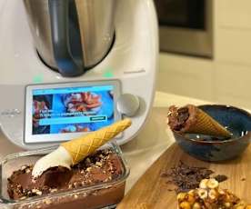 Παγωτό σοκολάτα με τυρί cottage