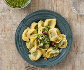 Tortelloni au pesto de noisettes