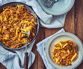 Tagliatelle au ragoût de viande