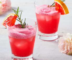 Blood Orange and Rosemary Gin Fizz