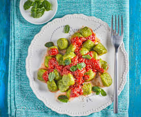 Gnocchetti verdi al profumo di menta