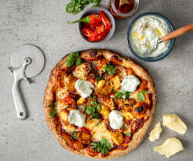 Tandoori chicken pizza