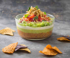Layered Mexican dip