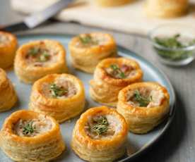 Chicken and Ham Vols Au Vents