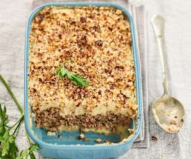 Parmentier de boeuf aux panais et noisettes