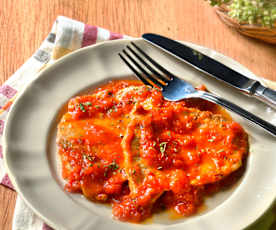 Escalopines a la pizzaiola