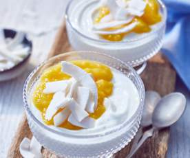 Mango-Quark-Dessert (zuckerfrei)