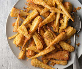 Hunangsgljáðar nípur með parmesan