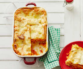 Lasagne mit Kürbis und Amarettini