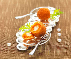 Amuse bouche : cromesquis de carotte