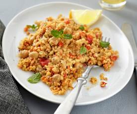 Bulgur-Kichererbsen-Salat