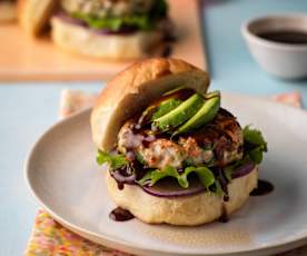 Teriyaki Salmon Burgers