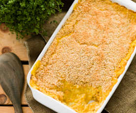 Salt cod gratin