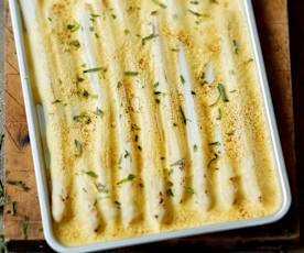 Asperges et sabayon à l'estragon