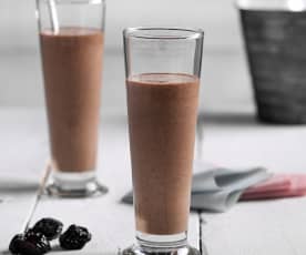 Smoothie de chocolate y ciruelas pasas