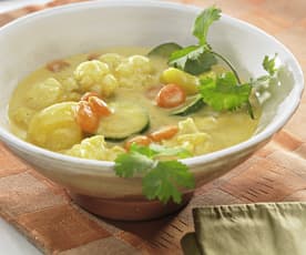 Warzywne curry z mleczkiem kokosowym