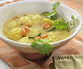 Curry de légumes au lait de coco