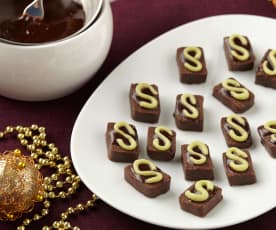 Peprmintové čokoládové bonbóny - nepečené