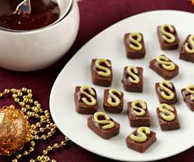 Peprmintové čokoládové bonbóny - nepečené