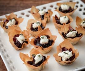Caramelised Onion and Goat's Cheese Tartlets