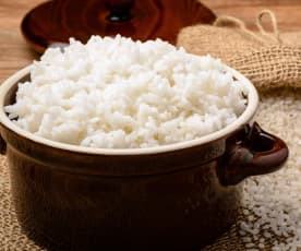 Arroz blanco (Cocción de arroz)