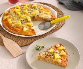 Pizza tropical sin gluten