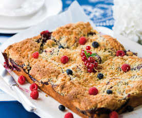 Crocante de frutos vermelhos