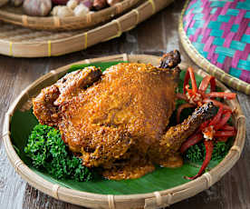 Ayam golek (coconut roasted spiced chicken)