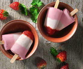 Stecco panna e fragola