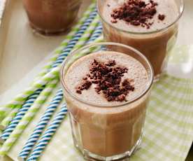 Batido de brownie de chocolate