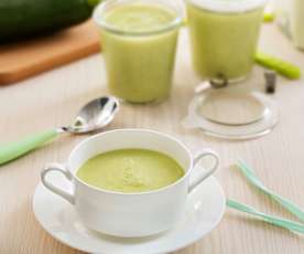 Puré de arroz y calabacín con pavo