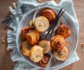 Kouign-amann aux bananes et à la vanille