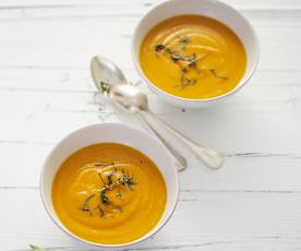 Minestra di carote e menta