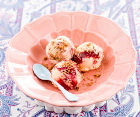 Helado de cheesecake