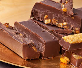 Turrón de chocolate y kikos