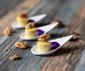 Mini flan di Parmigiano e miele (di Sebastiano Rovida)