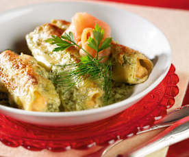 Lachs-Cannelloni