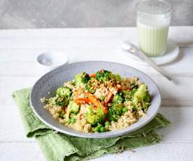 Quinoa-Salat mit Sonnenblumenkernen