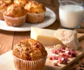 Muffins de beicon y queso (sin gluten)