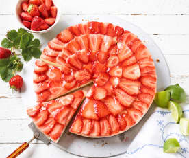 Erdbeer-Limetten-Tarte