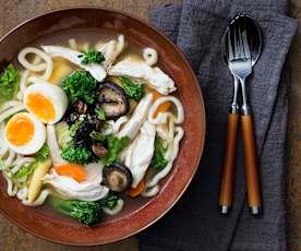 Asian chicken noodle soup