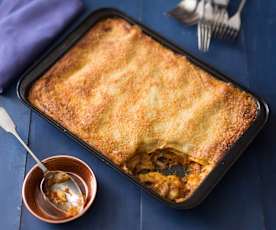 Hearty gluten free vegetarian lasagne