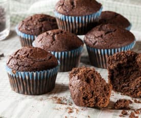 Muffin al farro e fondente