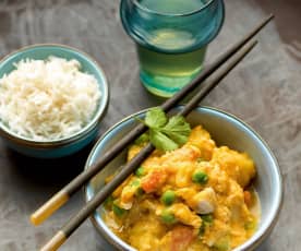 Curry de poulet Thaï rapide