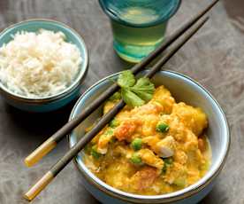 Snelle Thaise kipcurry