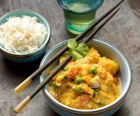 Schnelles Thai-Hühnchencurry